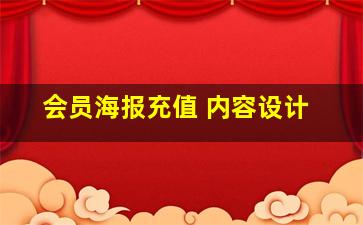 会员海报充值 内容设计